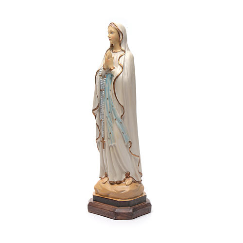 Our Lady of Lourdes statue in coloured resin 40 cm 2