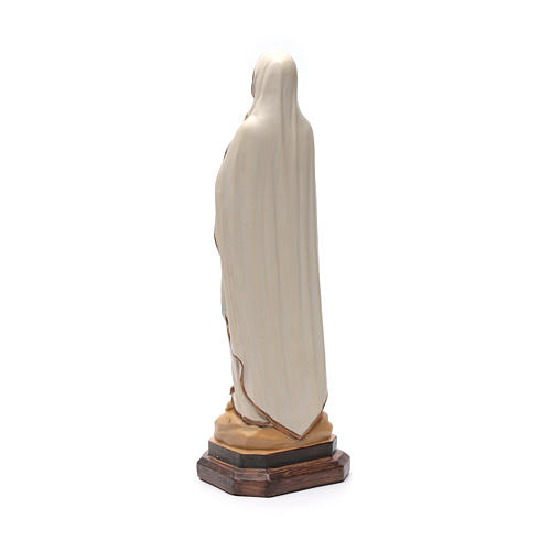 Our Lady of Lourdes statue in coloured resin 40 cm 3