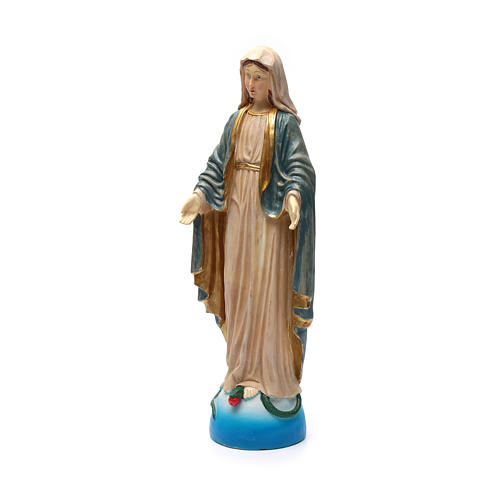 Statue Vierge Miraculeuse résine colorée 40 cm 2