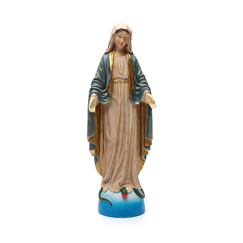 Statua Madonna Miracolosa resina colorata 40 cm 1