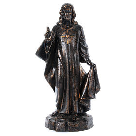 Sagrado Coração bronzeado 110 cm Fontanini