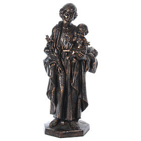 STOCK Heiliger Josef mit Kind Bronze Finish 105cm Fontanini