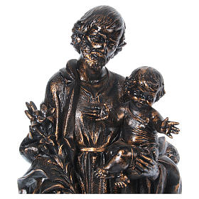 STOCK Heiliger Josef mit Kind Bronze Finish 105cm Fontanini