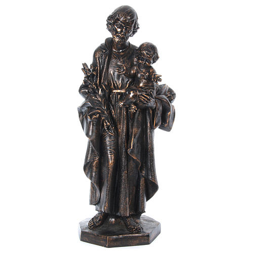STOCK Heiliger Josef mit Kind Bronze Finish 105cm Fontanini 1