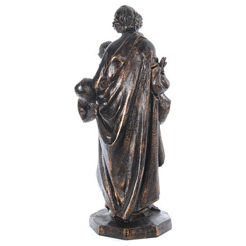 STOCK Heiliger Josef mit Kind Bronze Finish 105cm Fontanini 5