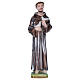 Saint Francis of Assisi statue in plaster, mother-of-pearl effect 40 cm s1