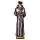 Saint Francis of Assisi statue in plaster, mother-of-pearl effect 40 cm s4