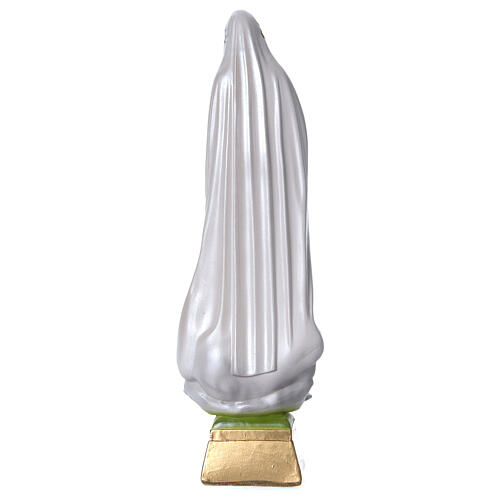 Estátua Nossa Senhora de Fátima gesso perolado 30 cm 3