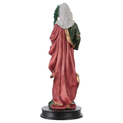 STOCK Statue résine Sainte Apolline 13 cm 2
