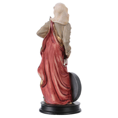 STOCK Heilige Christina Statue aus Kunstharz 13 cm 2