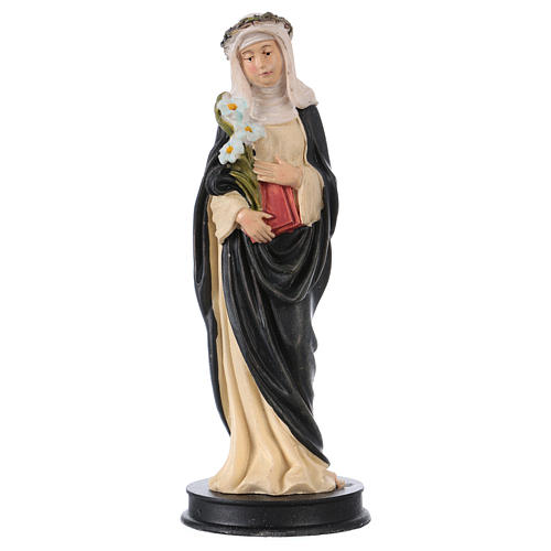 STOCK Heilige Katharina von Siena Statue aus Kunstharz 13 cm 1