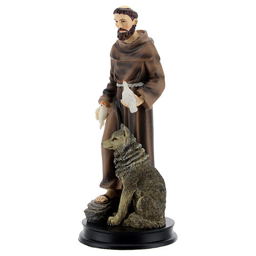 STOCK Figurka żywica Święty Franciszek z Asyżu 13 cm 2