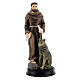 STOCK resin Saint Francis of Assisi statue 13 cm s1