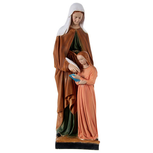 Statue Heilige Anna mit Maria aus Harz 60cm 1