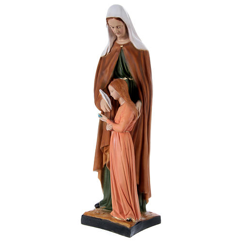 Statue Heilige Anna mit Maria aus Harz 60cm 3