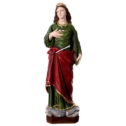 Saint Lucy 60 cm Statue, in painted resin 1