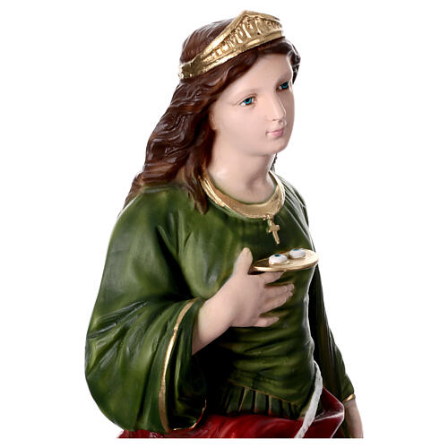 Saint Lucy 60 cm Statue, in painted resin 2