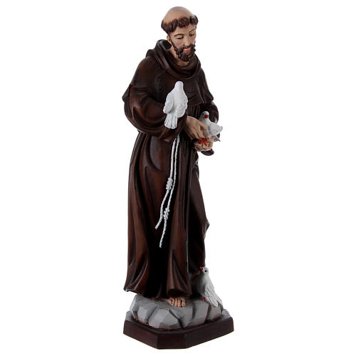 St Francis 60 cm in painted resin 4