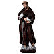 St Francis 60 cm in painted resin s1
