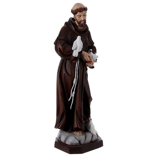 Święty Franciszek 60 cm z żywicy malowanej 4