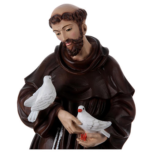 Saint Francis 60 cm Statue, in painted resin 2