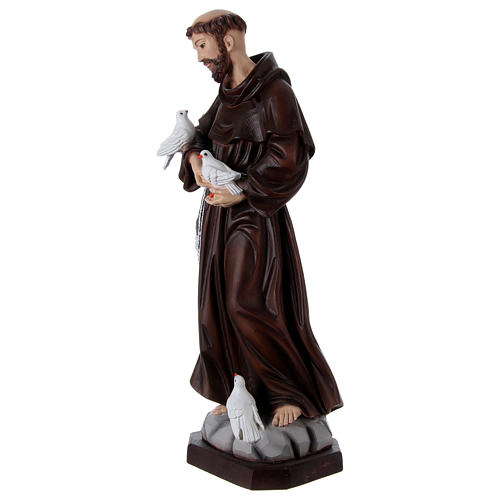 Saint Francis 60 cm Statue, in painted resin 3