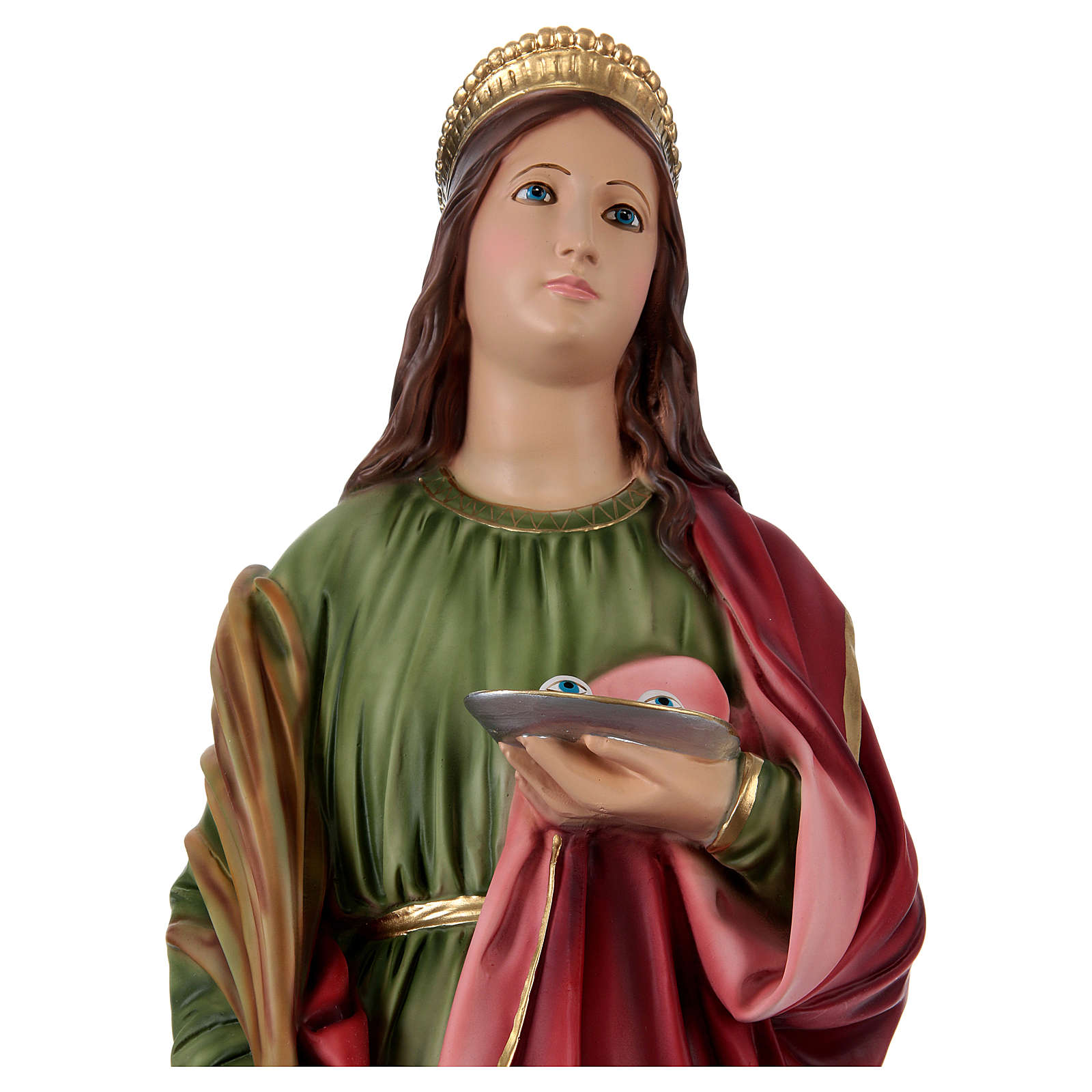 Statue Heilige Lucia aus Harz 90cm | Online Verfauf auf HOLYART
