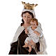 Our Lady of Mount Carmel statue in resin 70 cm s2