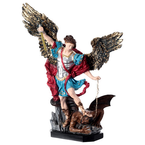 Saint Michael statue in resin 70 cm 3