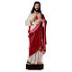 Estatua de resina Sagrado Corazón de Jesús 130 cm s1