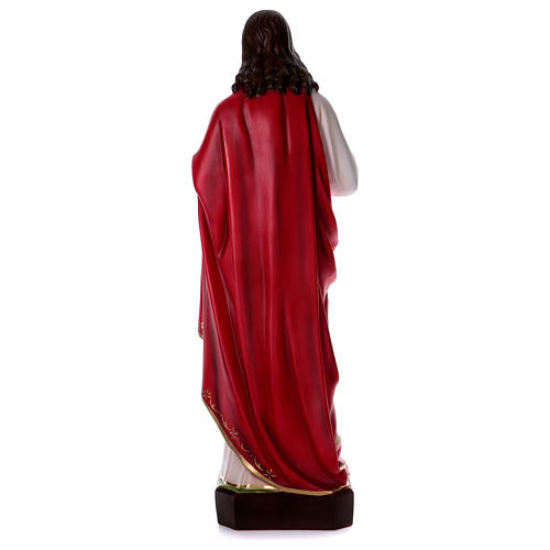 Statue en résine Sacré-Coeur de Jésus 130 cm 5