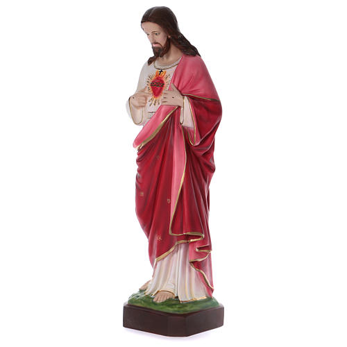 Statue Heiligstes Herz Jesus aus Harz 100cm 3