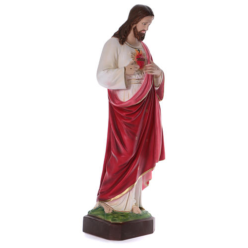 Sacred Heart of Jesus statue in resin 100 cm 4