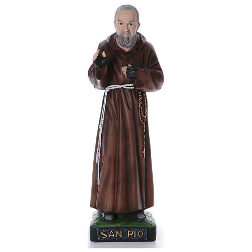 São Padre Pio Imagem Resina 110 cm Resina e Gesso 1