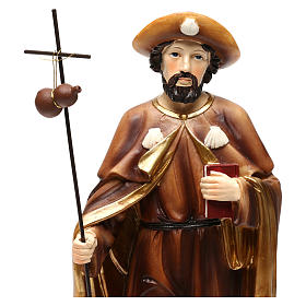 Statua San Giacomo apostolo 30 cm resina colorata