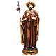 Statua San Giacomo apostolo 30 cm resina colorata s1