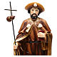 Statua San Giacomo apostolo 30 cm resina colorata s2
