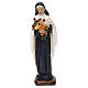 St. Teresa statue in painted resin 20 cm s1