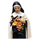 St. Teresa statue in painted resin 20 cm s2