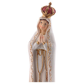 Virgen Fátima 24 cm estatua resina