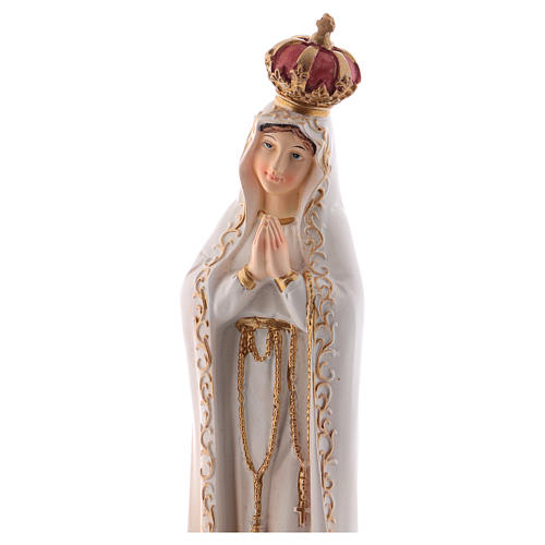 Virgen Fátima 24 cm estatua resina 2