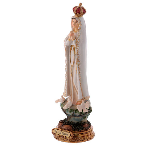 Virgen Fátima 24 cm estatua resina 3