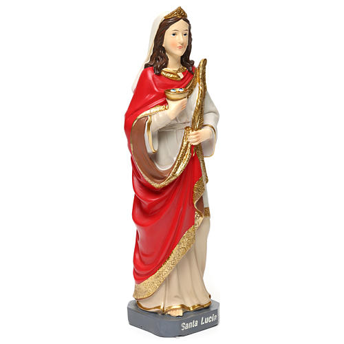 St. Lucy statue in resin 30 cm 4