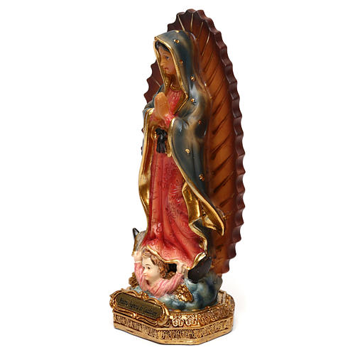 Nuestra Señora Guadalupe 15 cm resina 2