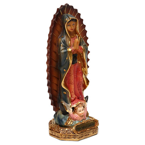 Nuestra Señora Guadalupe 15 cm resina 3