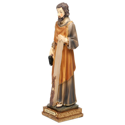 Saint Joseph the Carpenter 23 cm in colored resin 3