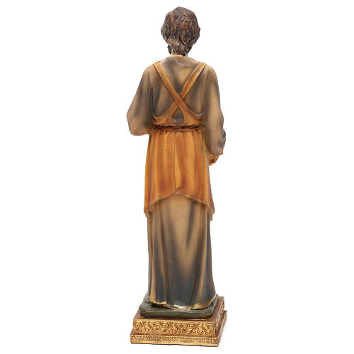 Saint Joseph the Carpenter 23 cm in colored resin 5
