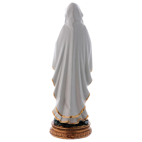 Our Lady of Lourdes statue in resin 22 cm 5