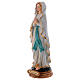 Virgen de Lourdes 22 cm estatua de resina s3