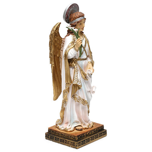 Archangel Gabriel statue in painted resin 40 cm 4